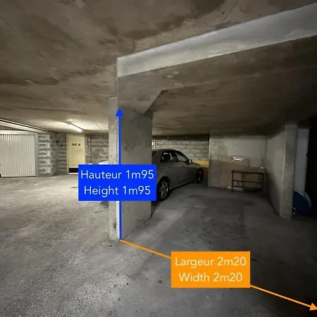 ⁂ 2 Pieces Centre-ville Avec Parking Апартаменты